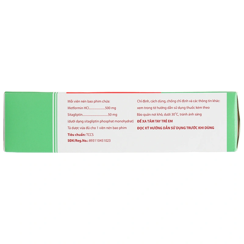 Sitomet BD 50/500 điều trị đái tháo đường tuýp 2 (3 vỉ x 10 viên) - 4